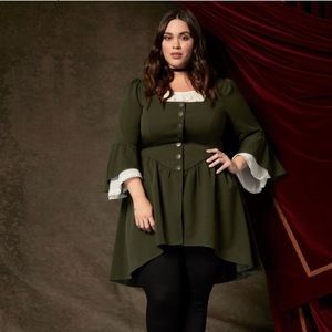 Torrid Outlander Ruffled Peplum Jacket Sz2